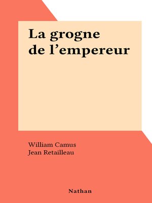 cover image of La grogne de l'empereur